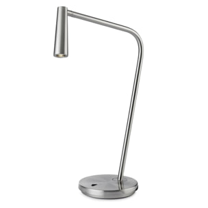 Ledsc4 LedsC4 - Lámpara de Sobremesa Interior LED Eficiente, Níquel Satinado, 121lm, 2700K, Diseño Moderno y Duradero, Serie Gamma