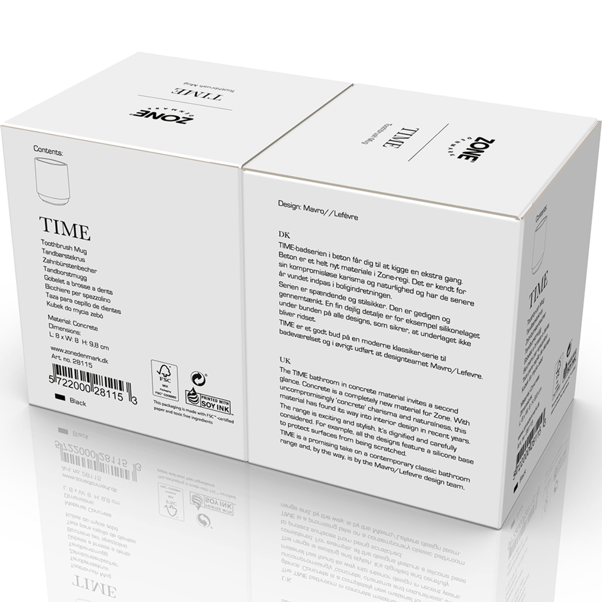 Gobelet pour brosse à dents Time