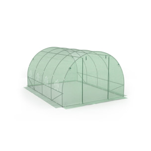 Serre tunnel verte 3x4m