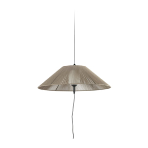 SAIGON OUT C100 Lampe portable et suspension grise/beige hole cap