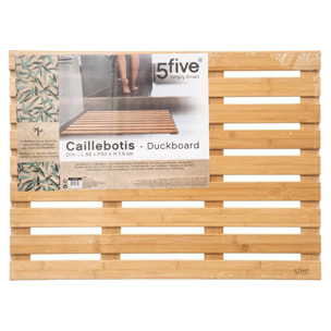 Tapis de bain caillebotis en bambou 50x68cm