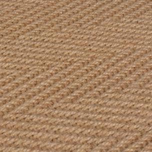 Tapis en jute antiderapant de couloir KIRA