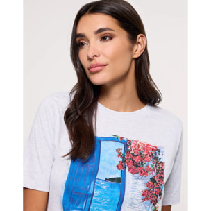 Camiseta Manga Corta Gris - Bluedoor