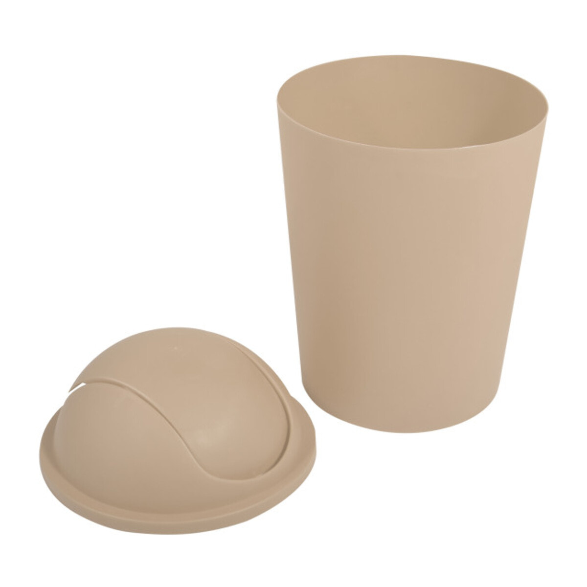 Poubelle à bascule AKO 5,5L Beige MSV
