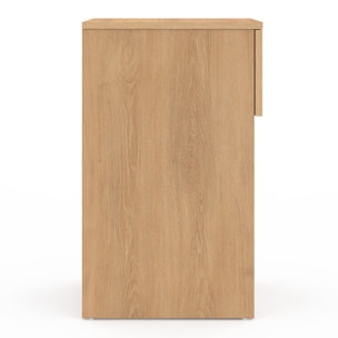 Tables de chevet Faustine effet lattes 1 tiroir - lot de 2