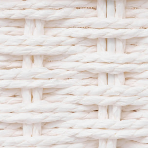 2 paniers de rangement Blanc Vannerie