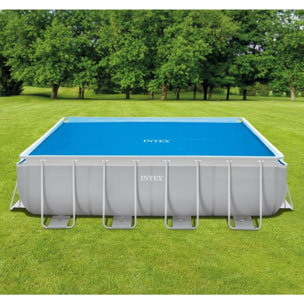 Cubierta de burbujas para piscinas rectangular 4,88 x 2,44m azul