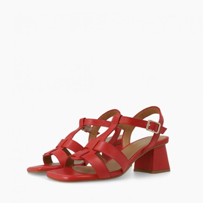 SANDALIAS ROJAS MIL5214-GO