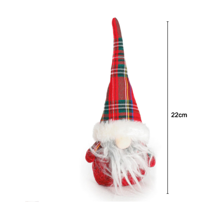 Gnomo Decorativo Natalizio Modello Blitzen