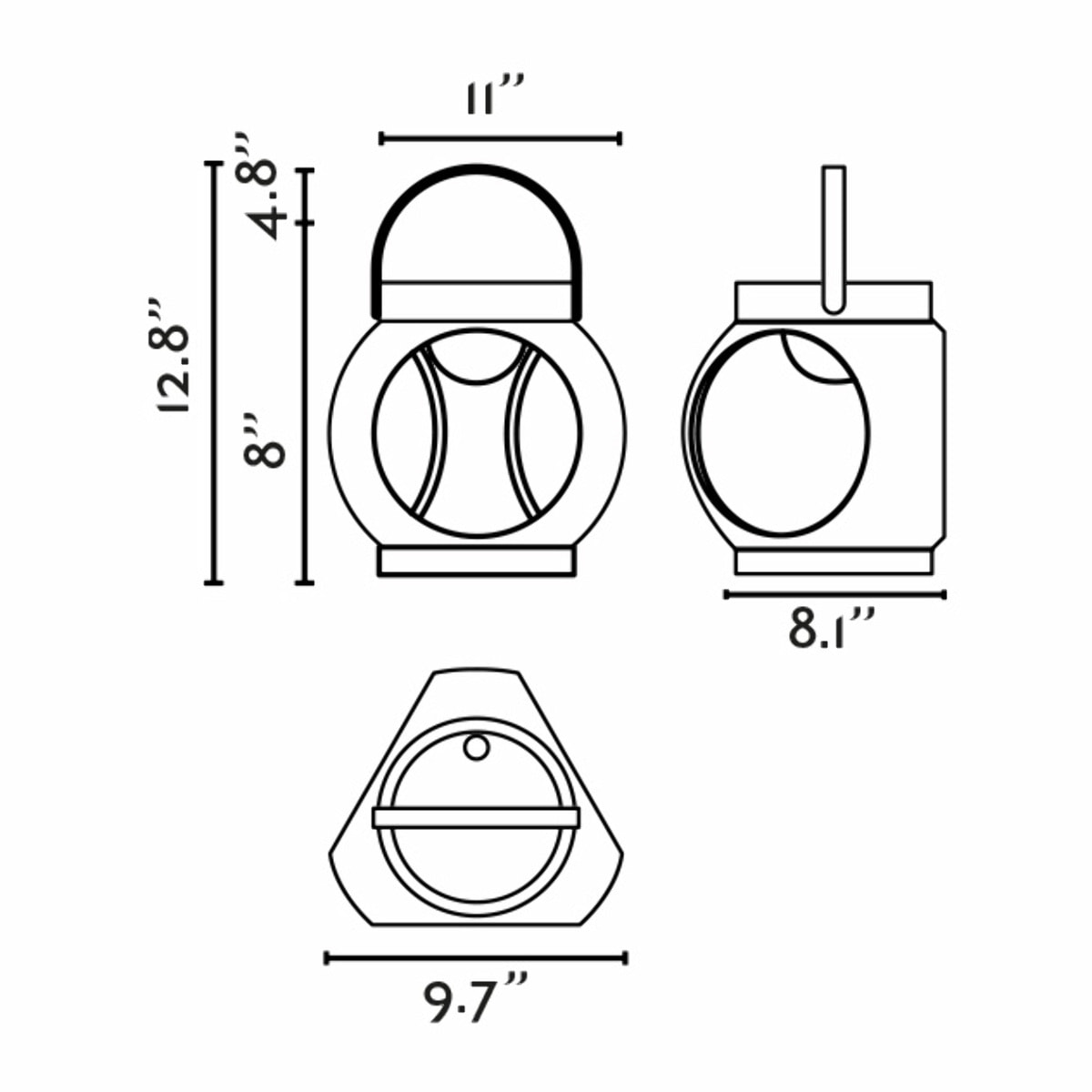 CANDELA lámpara portátil recargable terracota
