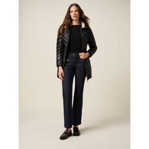 Oltre - Jeans regular con catene metalliche - Blu