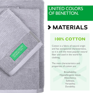 Set 3pcs toallas de baño  gris  benetton