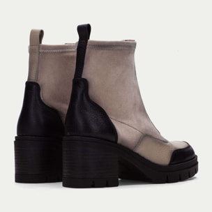 Botin Ingrid Negro vison 6 cm