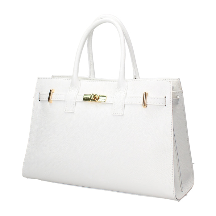 Borsa a mano da donna Made in Italy - Modello Zelia Ultra - 100% pelle - 37.5 x 24.0 x 14.0 cm