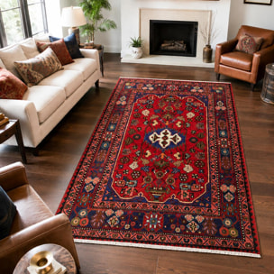 Tapis d'orient aux motifs orientaux, noué main, EGIG