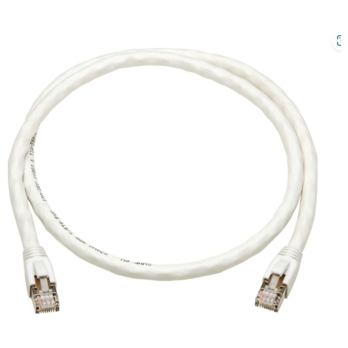 Câble Ethernet EATON RJ45 0.91M Droit CAT8 Blanc