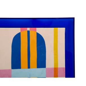 STAMPA SU TELA LACCATTO MODIS C/CORNICE -B- CM 60X3,3X80