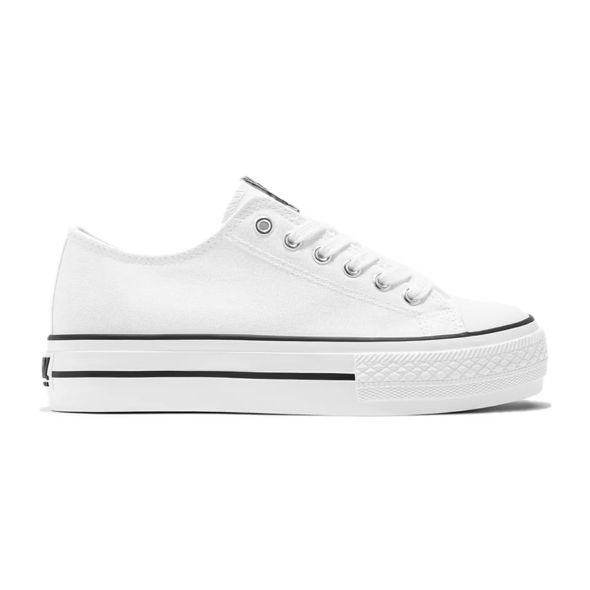 Zapatillas Bajas Unisex de Lona en Blanco B&W