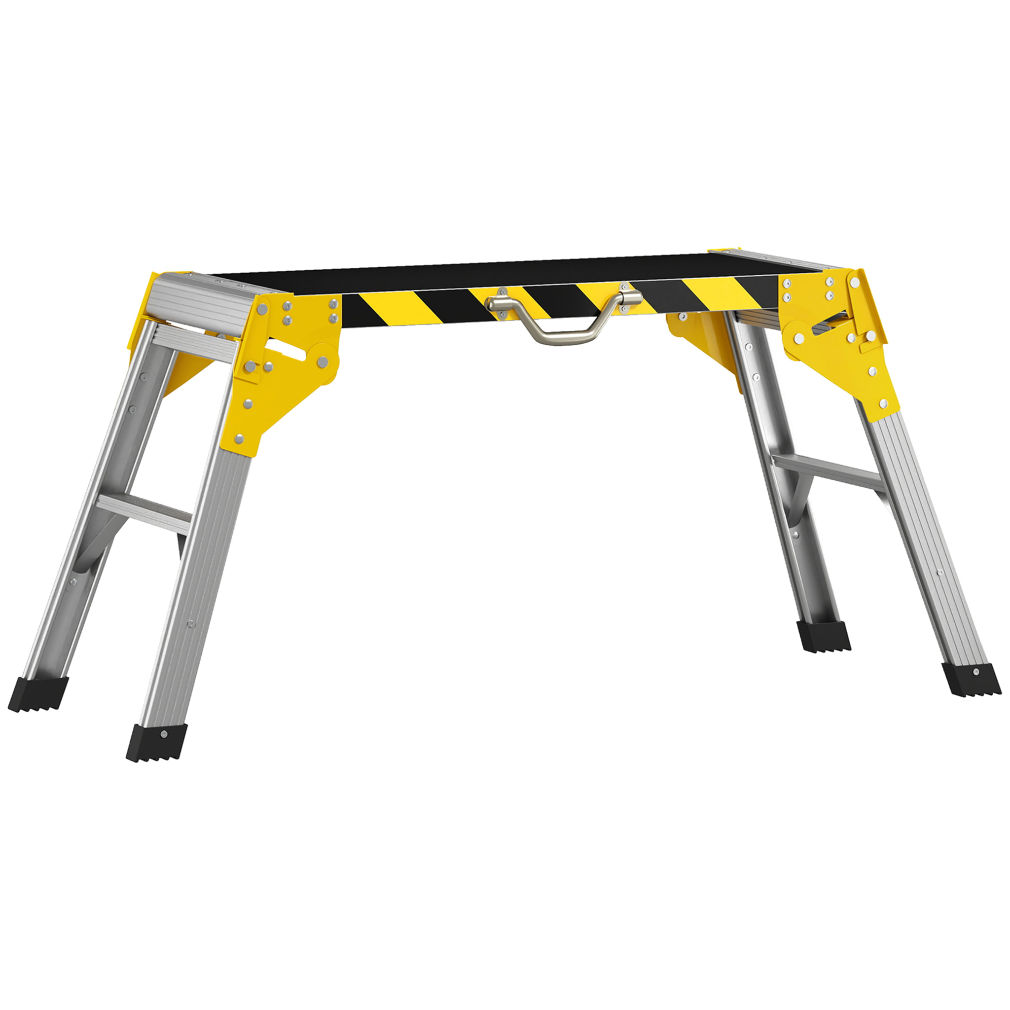 Plateforme de travail pliable - banc de plaquiste - max. 150Kg - 110 x 32 x 50 cm - alu