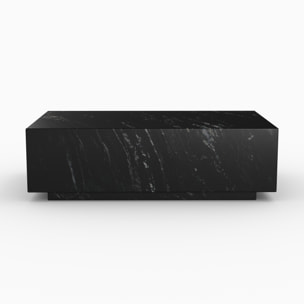 Table basse rectangulaire en marbre noir - Izaé