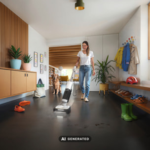 Balai vapeur aspirateur Karcher SCV 4 Steam Vac 1600 W - élimine virus/bactérie