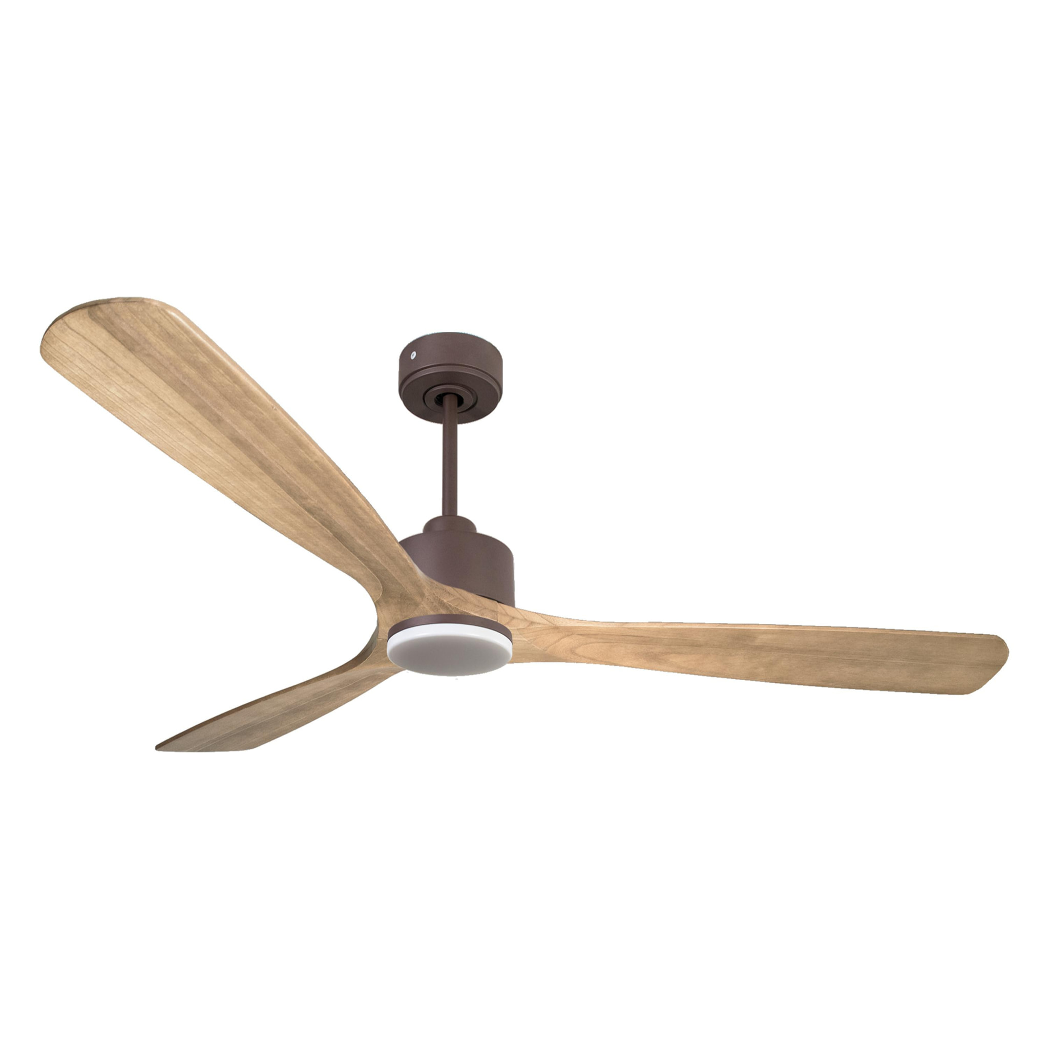 Ventilateur de plafond Réversible  Thermostat Dimmable Wifi Moteur à courant continu Toits en pente Télécommande Lumière à trois tons Hypersilence Mémoire