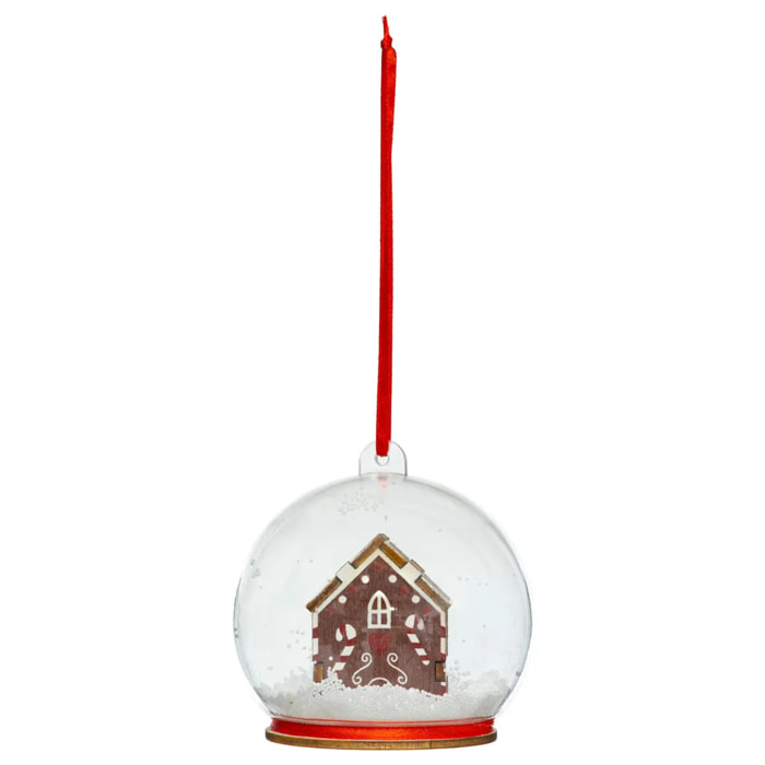Boule de Noël maison biscuit 80mm