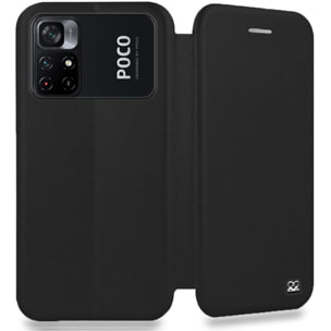 Etui IBROZ Xiaomi Poco M4 Pro 4G Cuir Noir