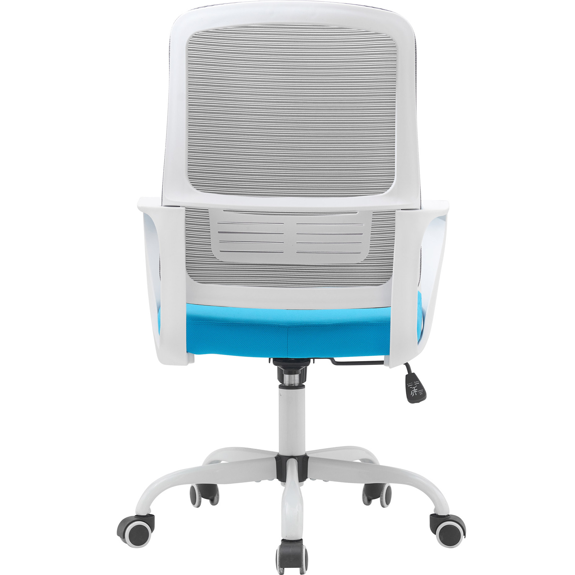 Silla de estudio Noah tela azul y gris 109x59x56 cm