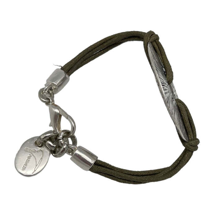 Pulsera Etnia plata-kaki