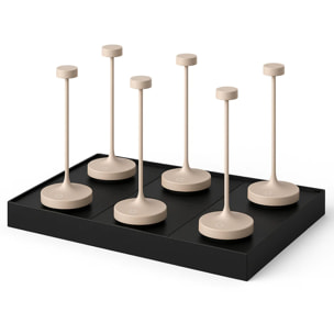 6 Lampe de table RUBY + Socle de charge