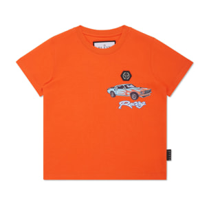 PHILIPP PLEIN Camiseta Cuello Redondo Ss RACING