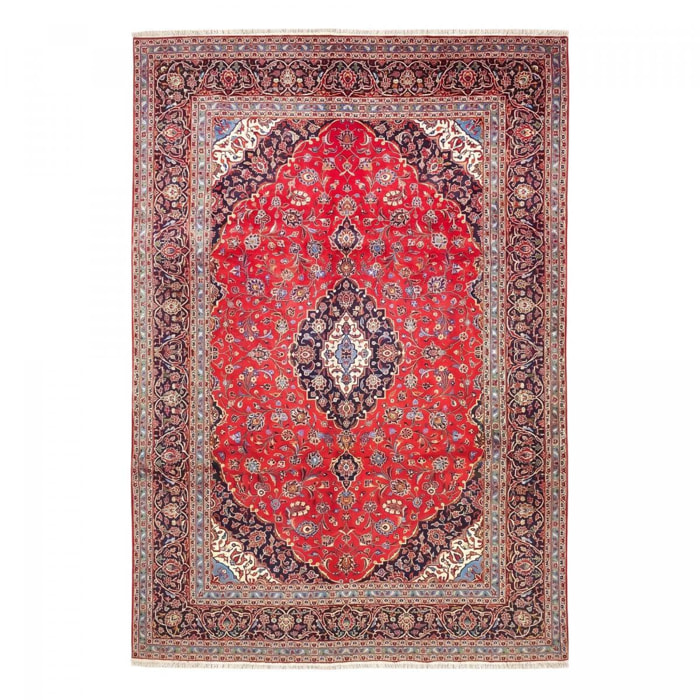 Tapis d'orient au motif oriental, noué main en laine, ARAL