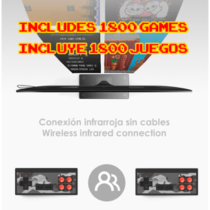 Console per videogiochi Y2 PLUS connessione al tuo schermo TV. Supporta 4K. Include 1800 giochi.