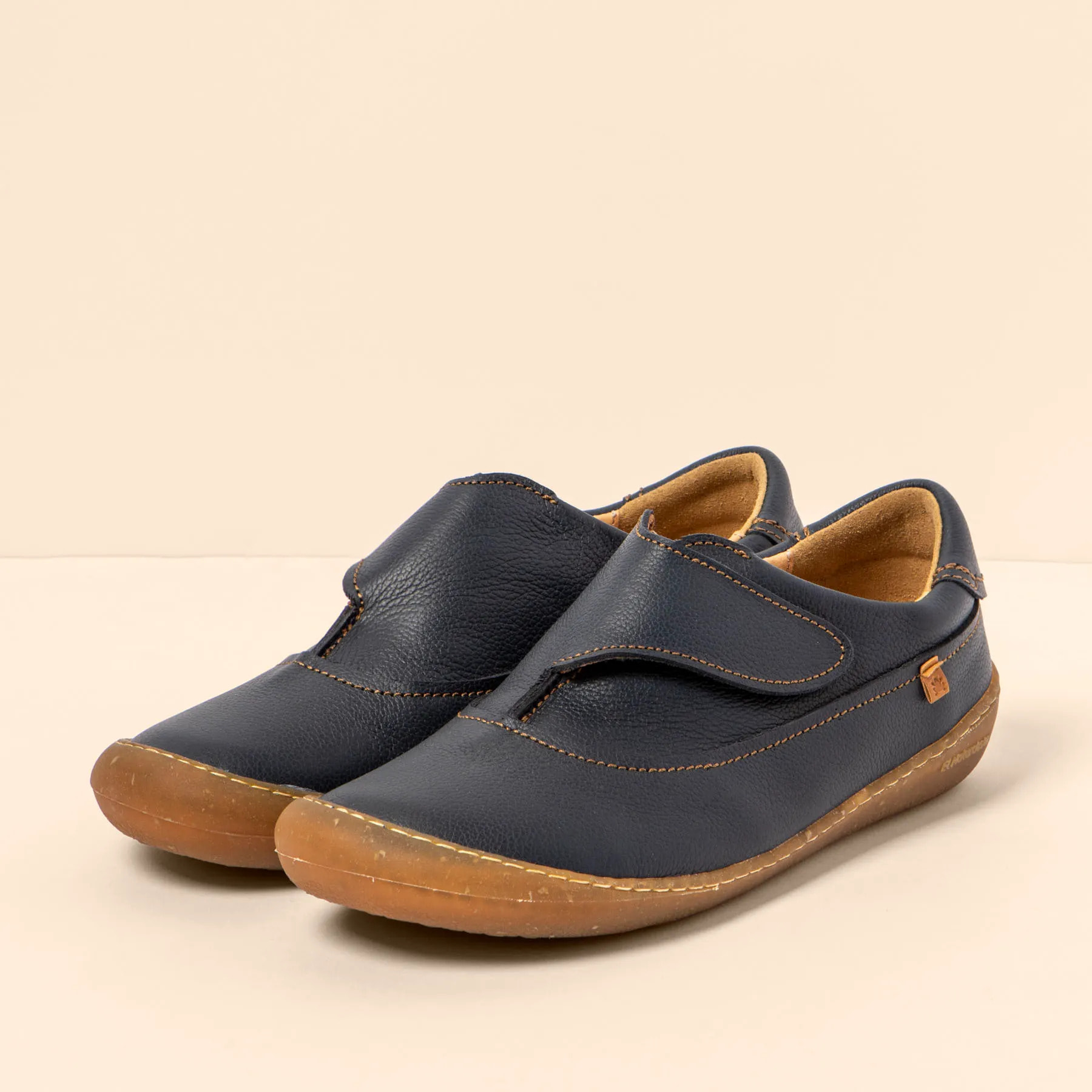 Zapatos N5735 NATURAL GRAIN OCEAN/ PAWIKAN color Ocean
