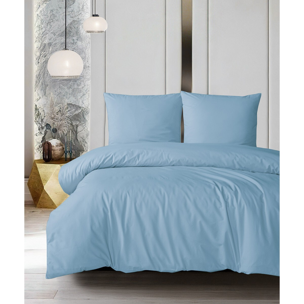 Parure housse de couette et taie(s) oreiller 100% Coton