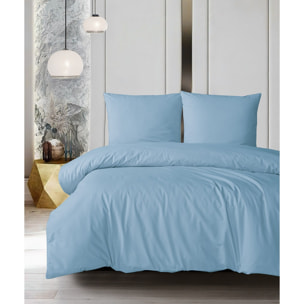 Parure housse de couette et taie(s) oreiller 100% Coton
