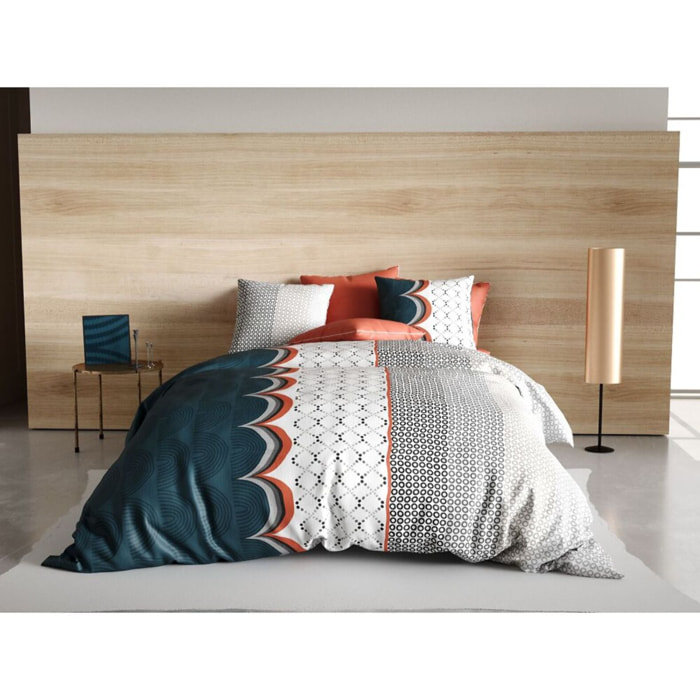 Parure Housse De Couette 3pcs 100% coton 57fils Antan
