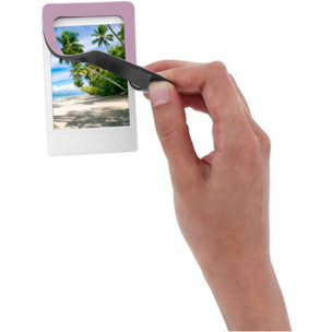 Cadre photo TNB x 5 violet-rose-gris clair- vert et bleu