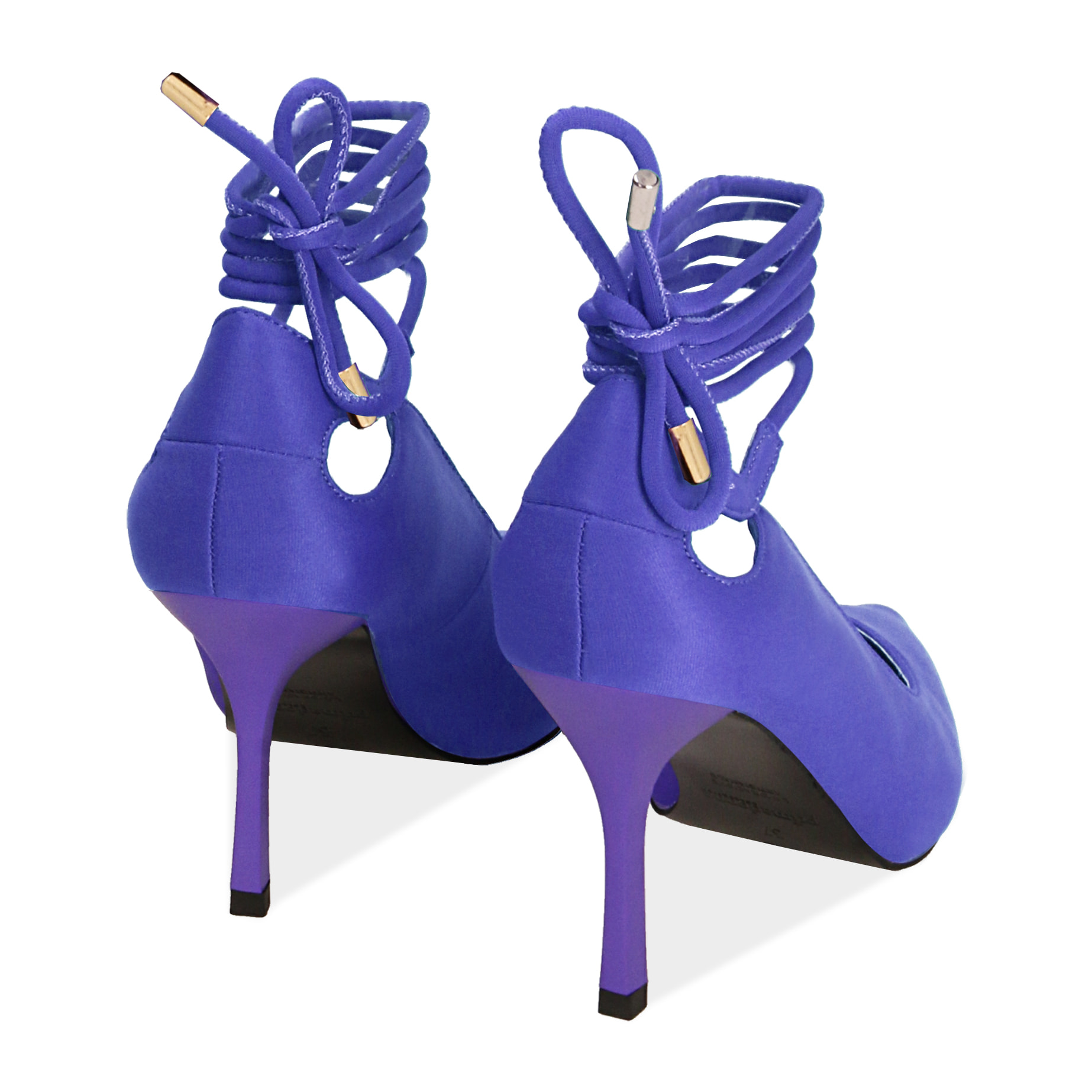 Zapato de tacón ligero de lycra, talla 8,5 cm.