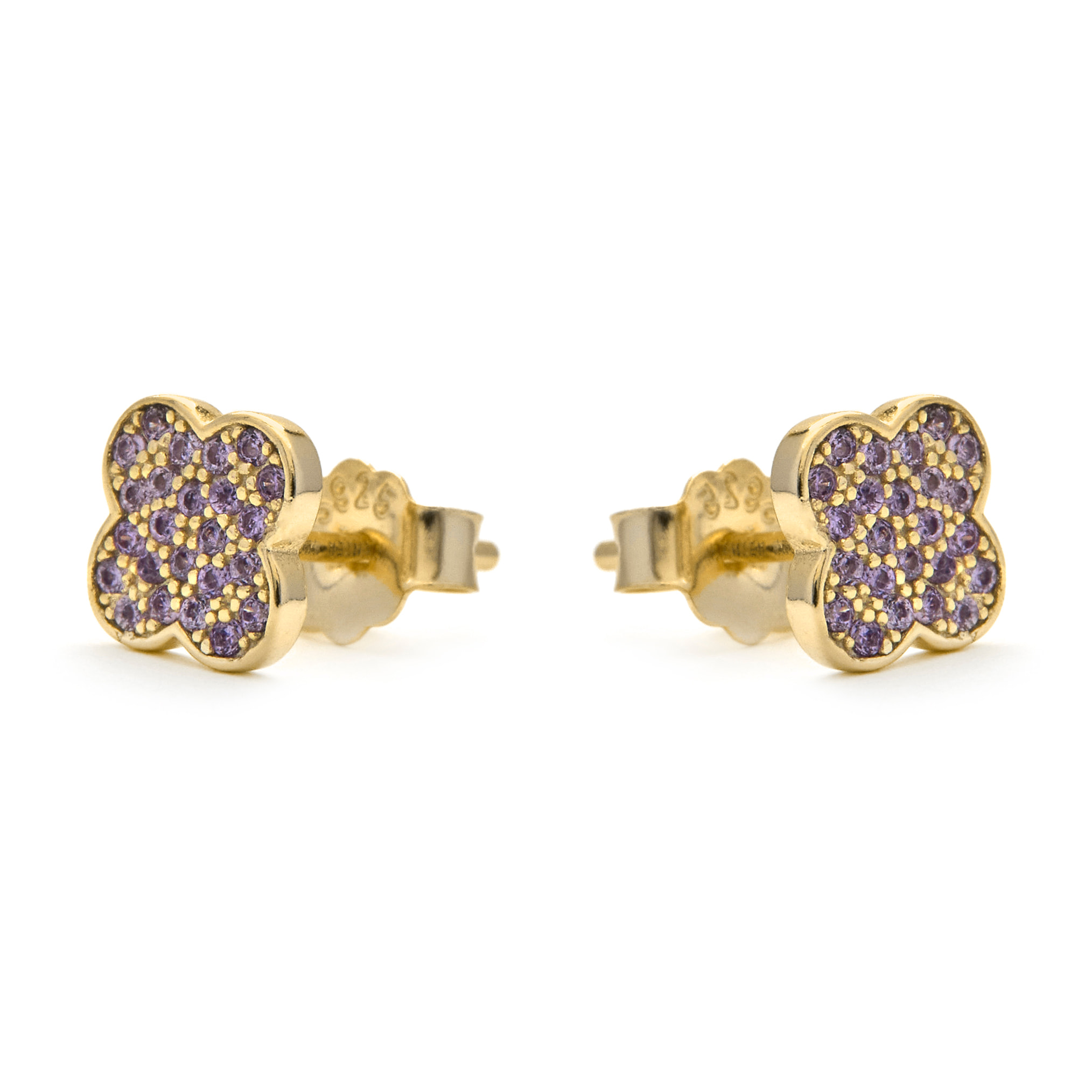Pendientes Alsion acabado oro amarillo 18k