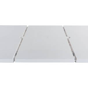 Table extensible 170x90x73cm blanche + 6 chaises SAY
