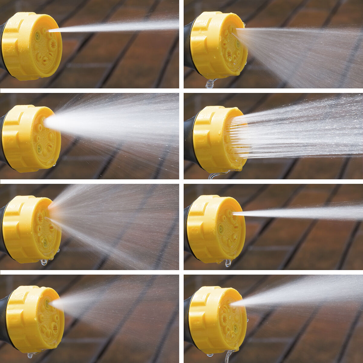 Pack Pistolet à Eau à Pression avec Réservoir 8 en 1 et Tuyau d’Arrosage Extensible InnovaGoods