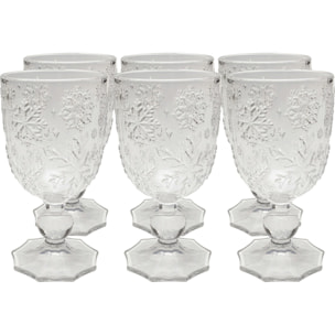 Verres à vin Ice Flowers set de 6 Kare Design