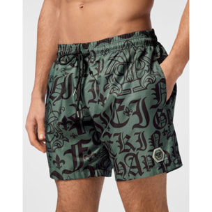 PHILIPP PLEIN Swim Trunks GOTHIC PLEIN