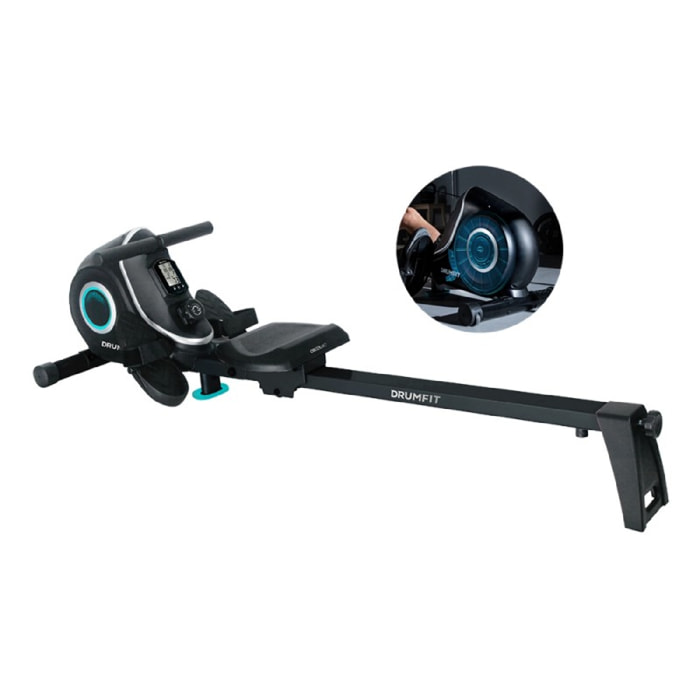 Rameur pliable Cecotec DrumFit Rower 7000 Regatta X. Système de résistance magné