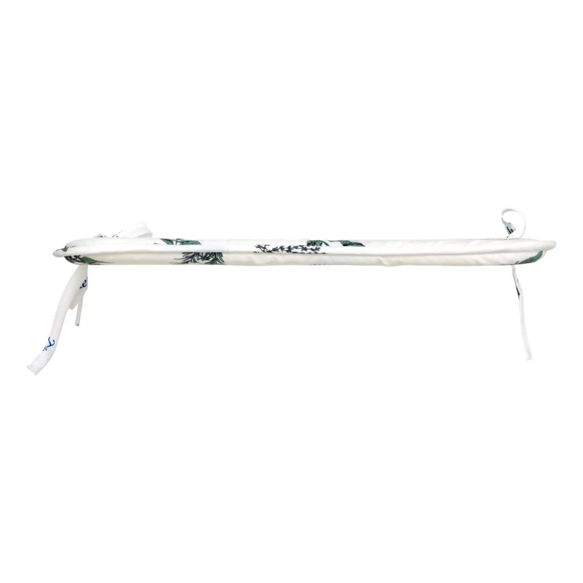 Galette de chaise Garrigue 39x39cm imprimée blanc