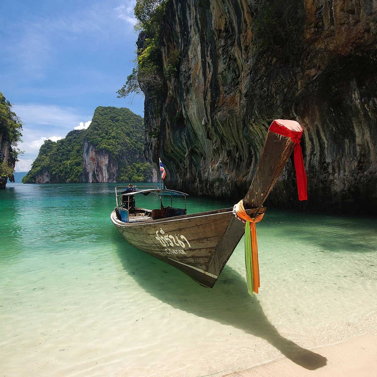 Tableau hong island boat Tableau alu Dibond