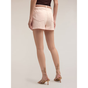 Motivi - Shorts de algodón de drill - Rosa