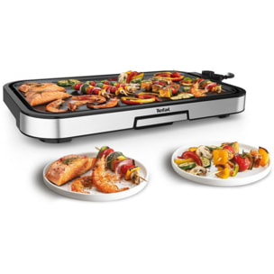 Plancha électrique TEFAL GIANT XL CB631D10 gris à poser, 55x30.4 cm